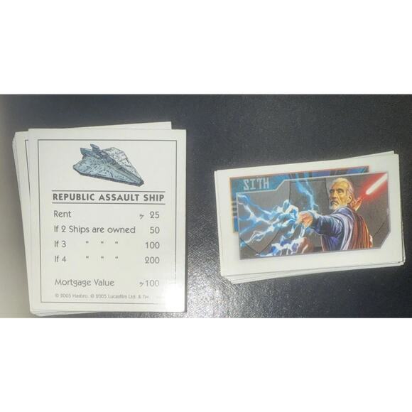 Monopoly STAR WARS SAGA EDITION Board Game 2005 - 100% Complete Metal Miniatures - Picture 3 of 11